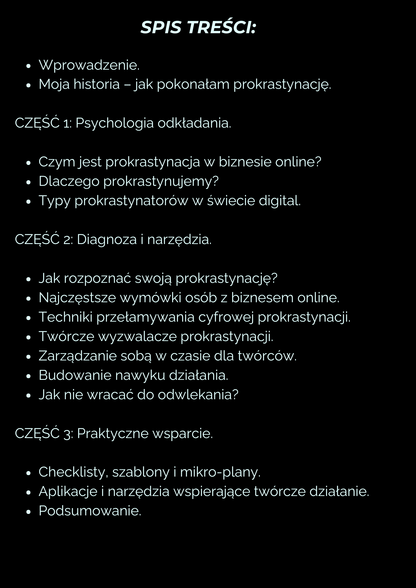 PROKRASTYNACJA w biznesie online. Odkładanie, które blokuje Twoje zyski.