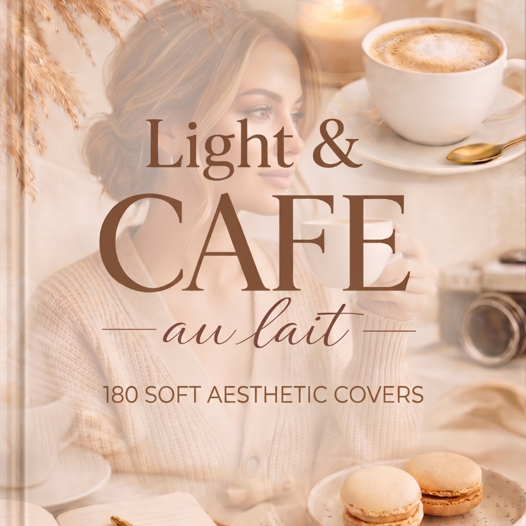 180 Soft Aesthetic Covers - Light & Cafe au lait.