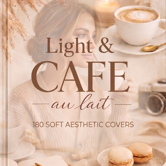 180 Soft Aesthetic Covers - Light & Cafe au lait.